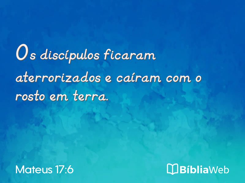 Mateus 17:6 em imagem para compartilhar