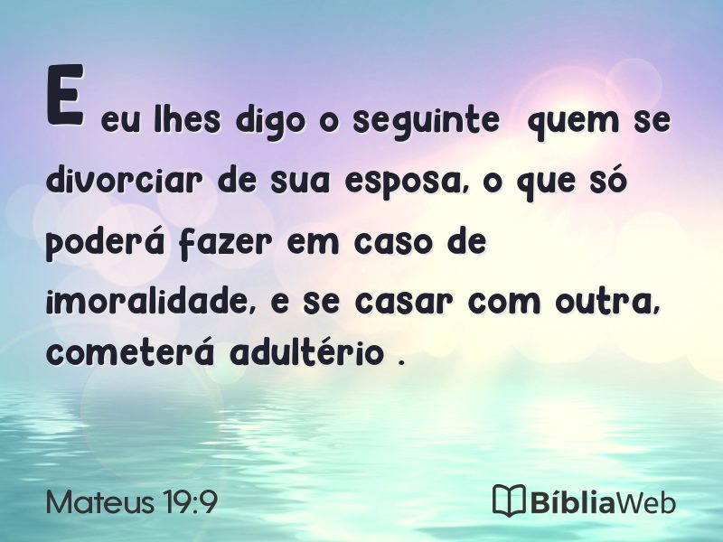 Mateus 19:9 em imagem para compartilhar