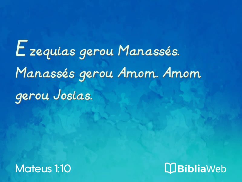 Mateus 1:10 em imagem para compartilhar