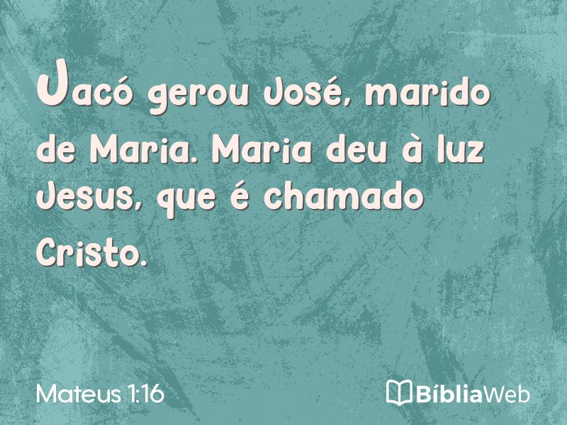 Mateus 1:16 em imagem para compartilhar
