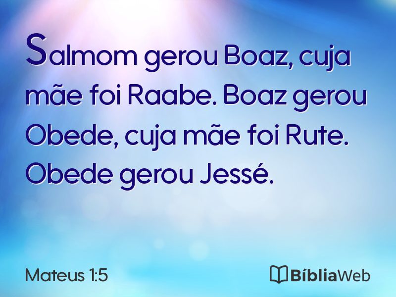 Mateus 1:5 em imagem para compartilhar