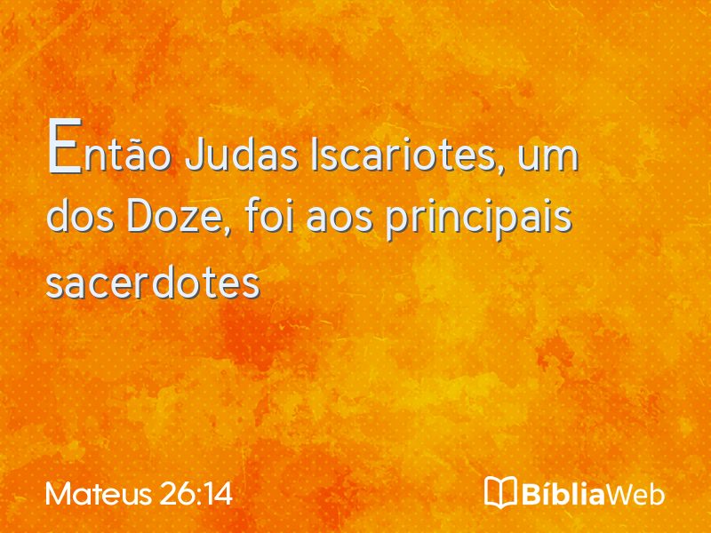 Mateus 26:14 em imagem para compartilhar