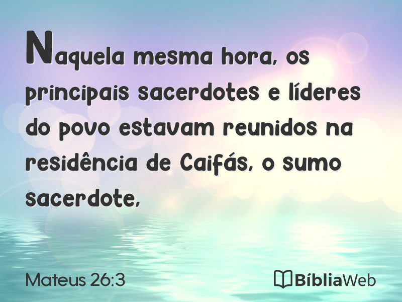 Mateus 26:3 em imagem para compartilhar
