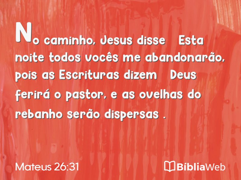 Mateus 26:31 em imagem para compartilhar