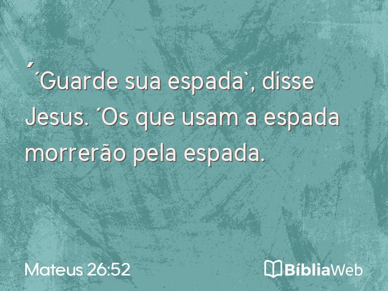 Mateus 26:52 em imagem para compartilhar