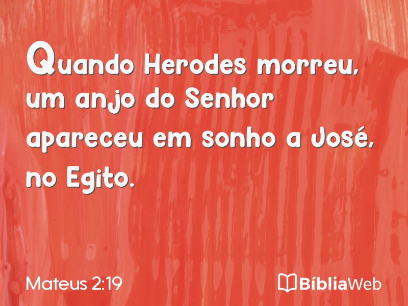 Mateus 2:19 em imagem para compartilhar