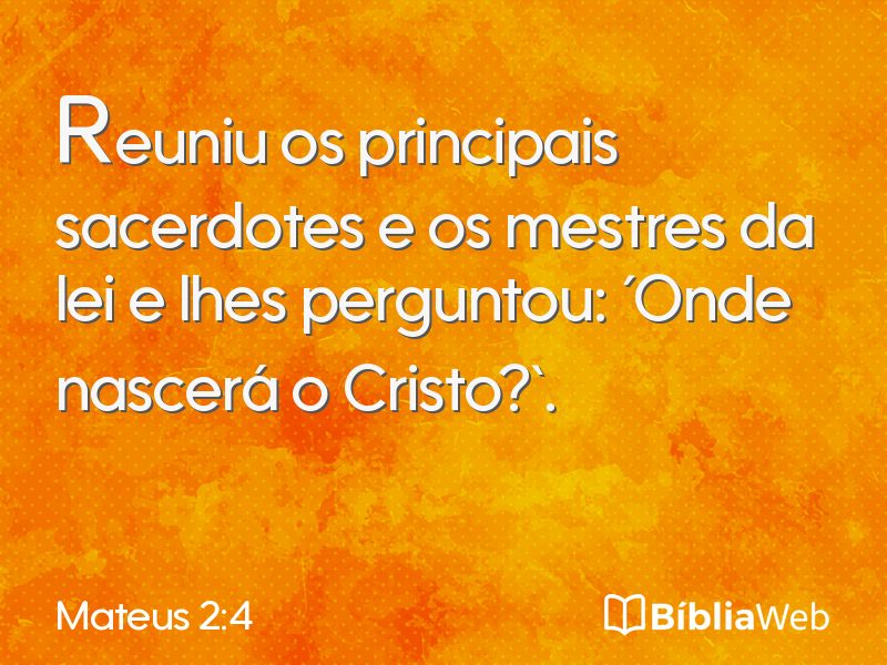Mateus 2:4 em imagem para compartilhar