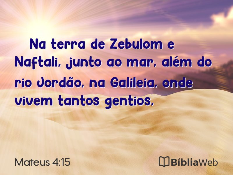 Mateus 4:15 em imagem para compartilhar