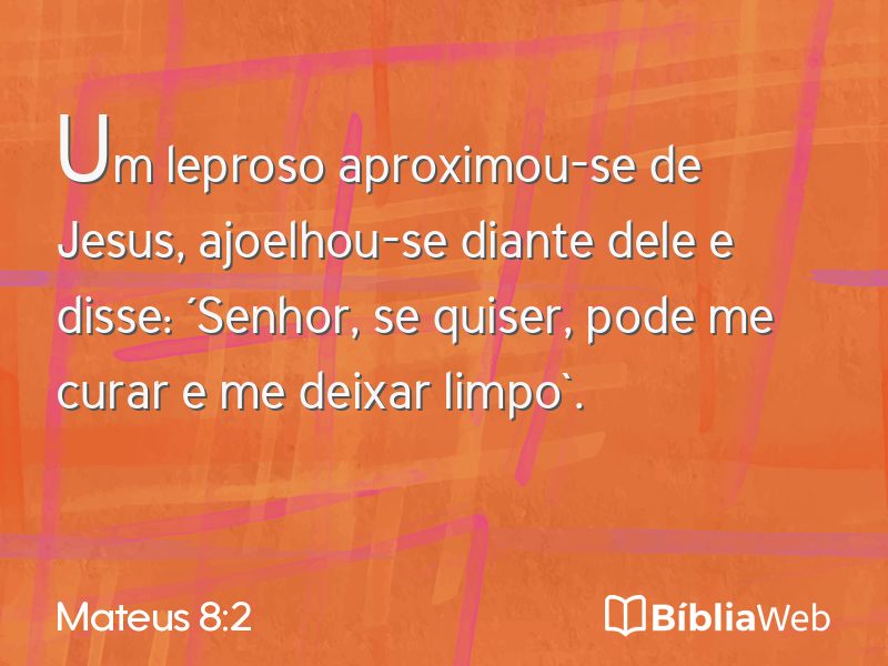 Mateus 8:2 em imagem para compartilhar