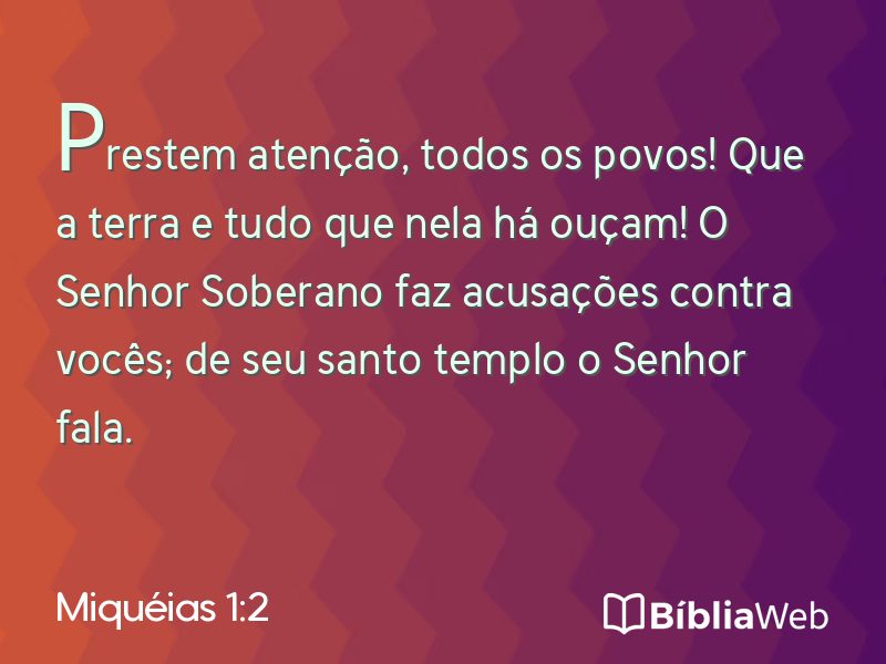 Miquéias 1:2 em imagem para compartilhar