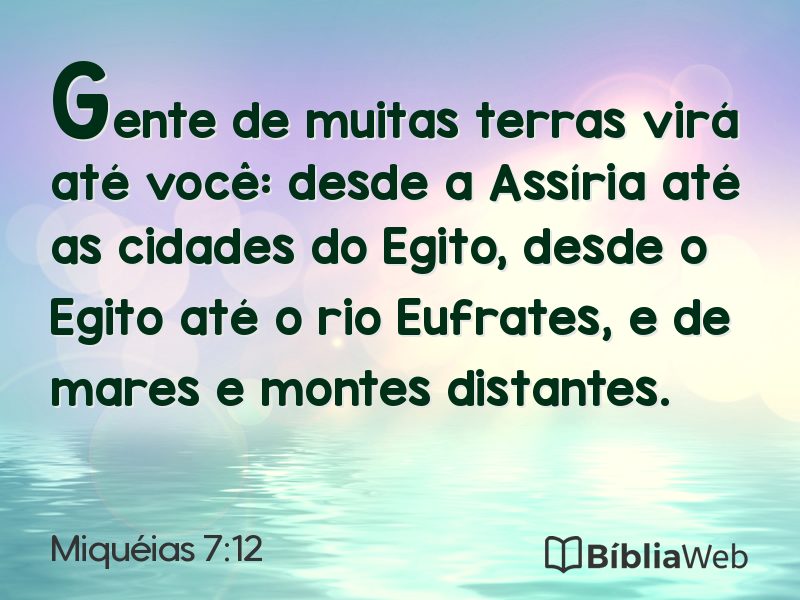 Miquéias 7:12 em imagem para compartilhar