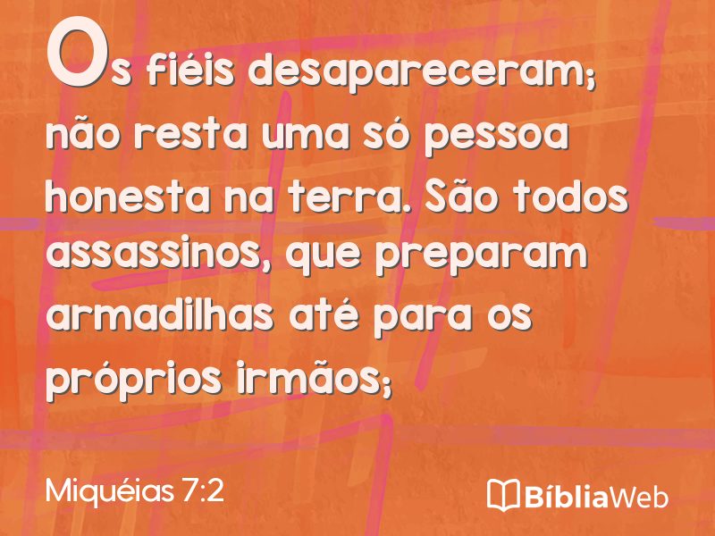 Miquéias 7:2 em imagem para compartilhar