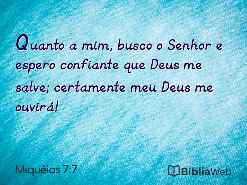 Miquéias 7:7 em imagem para compartilhar