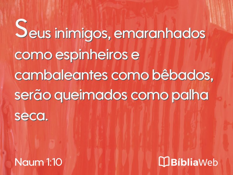 Naum 1:10 em imagem para compartilhar