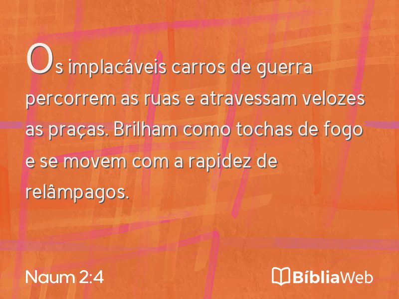 Naum 2:4 em imagem para compartilhar