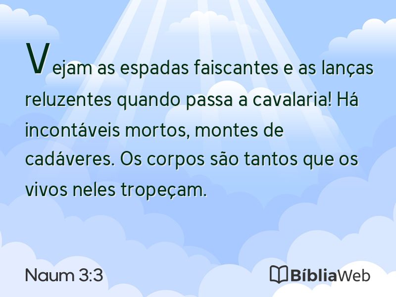 Naum 3:3 em imagem para compartilhar