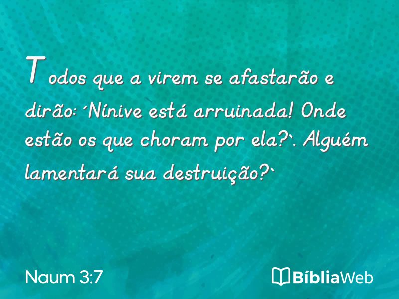 Naum 3:7 em imagem para compartilhar
