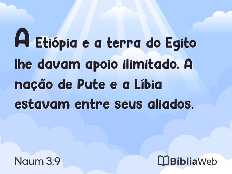 Naum 3:9 em imagem para compartilhar