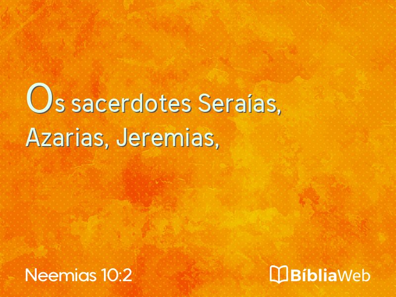 Neemias 10:2 em imagem para compartilhar