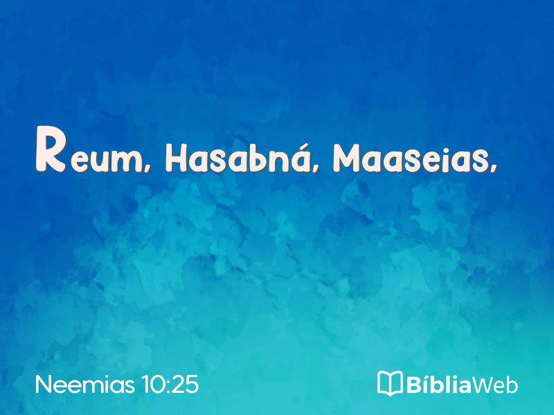 Neemias 10:25 em imagem para compartilhar