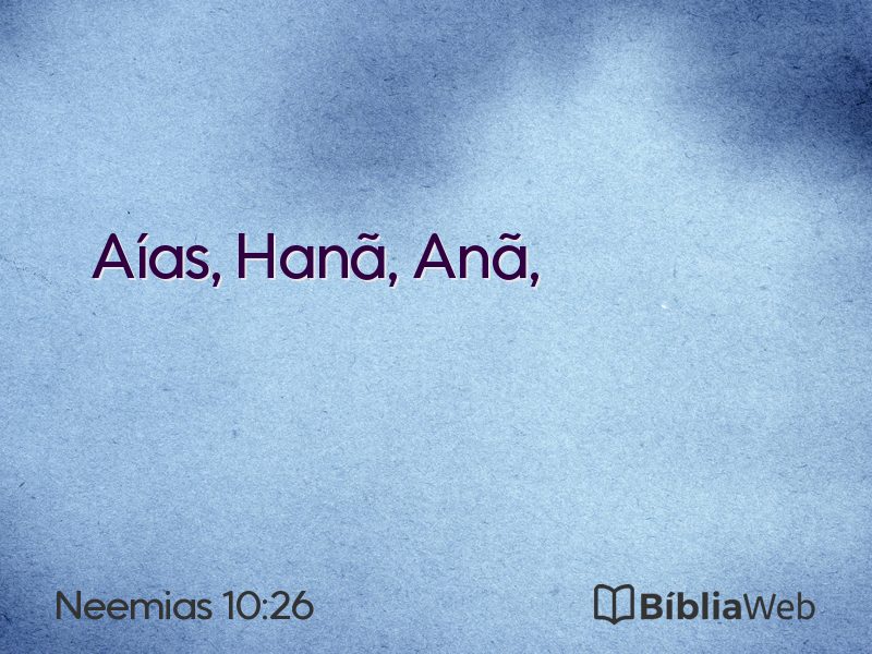 Neemias 10:26 em imagem para compartilhar
