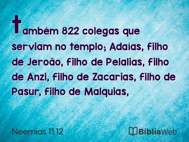 Neemias 11:12 em imagem para compartilhar