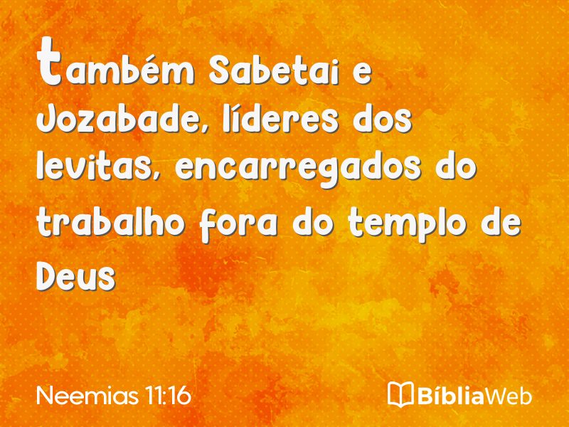 Neemias 11:16 em imagem para compartilhar