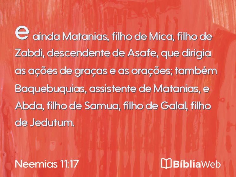 Neemias 11:17 em imagem para compartilhar
