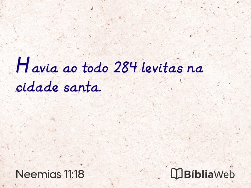 Neemias 11:18 em imagem para compartilhar