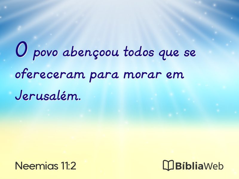 Neemias 11:2 em imagem para compartilhar