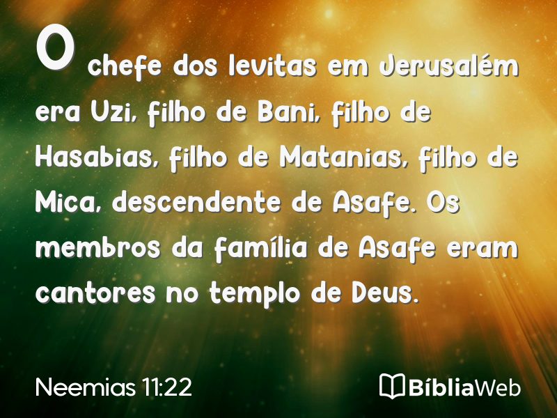 Neemias 11:22 em imagem para compartilhar