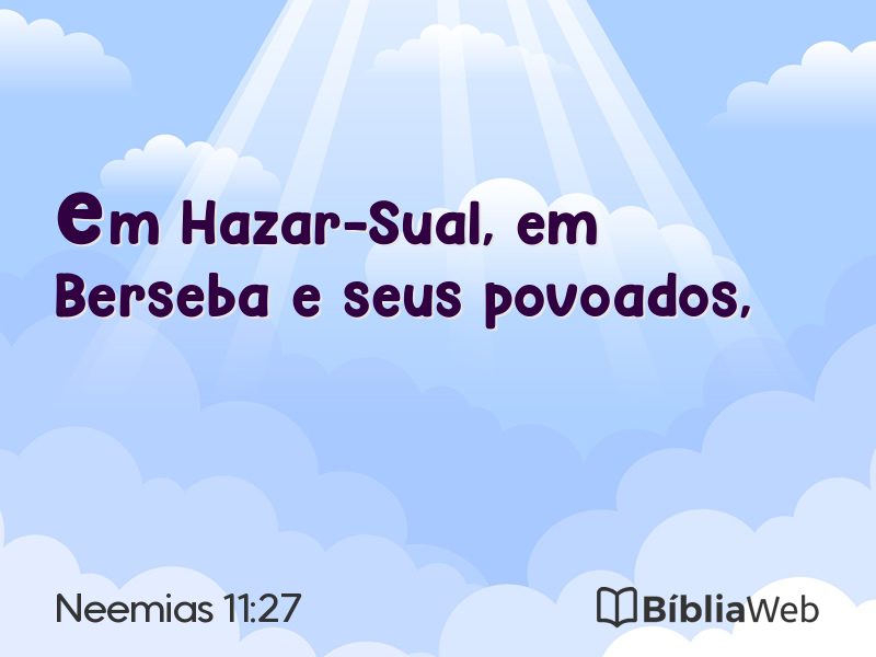 Neemias 11:27 em imagem para compartilhar