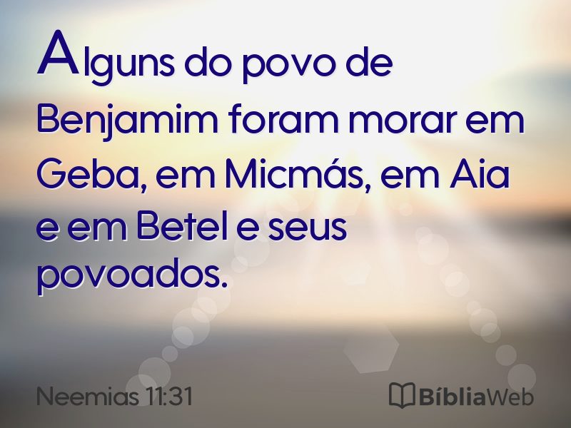 Neemias 11:31 em imagem para compartilhar