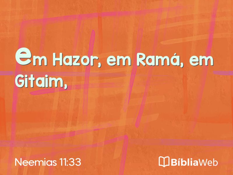 Neemias 11:33 em imagem para compartilhar