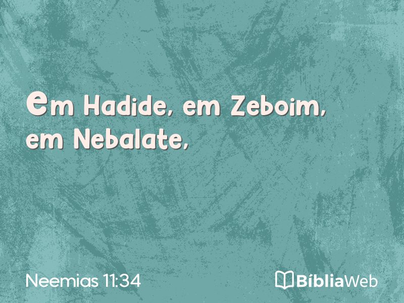 Neemias 11:34 em imagem para compartilhar