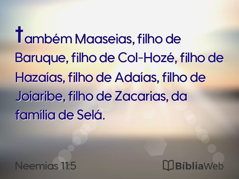 Neemias 11:5 em imagem para compartilhar