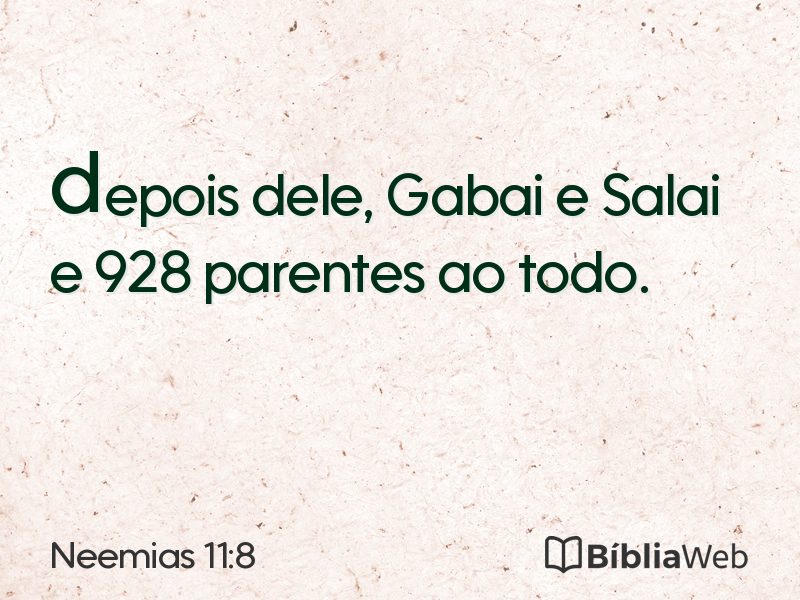 Neemias 11:8 em imagem para compartilhar