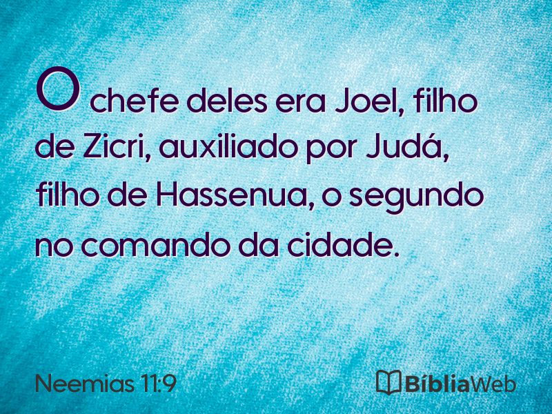 Neemias 11:9 em imagem para compartilhar