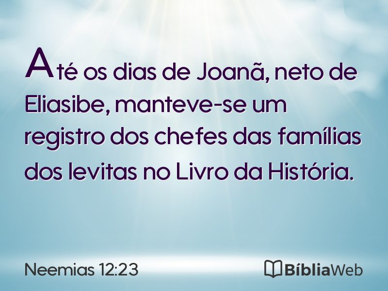Neemias 12:23 em imagem para compartilhar