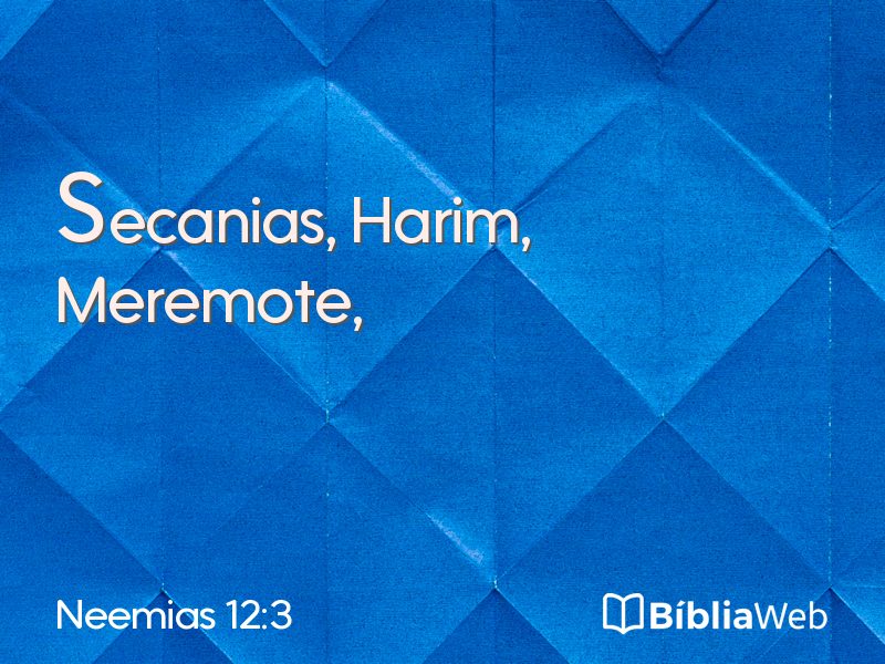 Neemias 12:3 em imagem para compartilhar