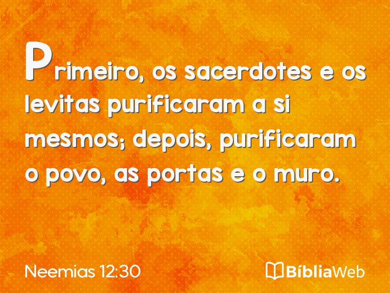 Neemias 12:30 em imagem para compartilhar