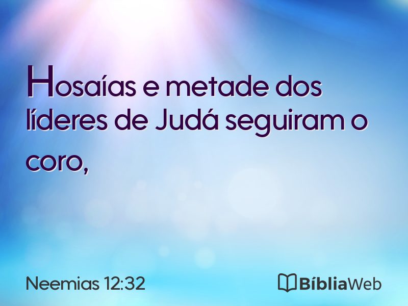 Neemias 12:32 em imagem para compartilhar