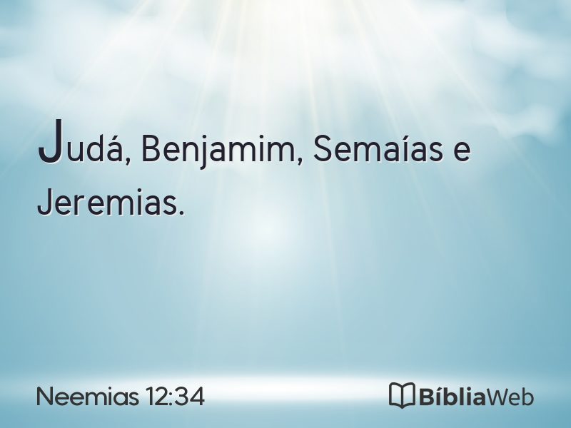 Neemias 12:34 em imagem para compartilhar