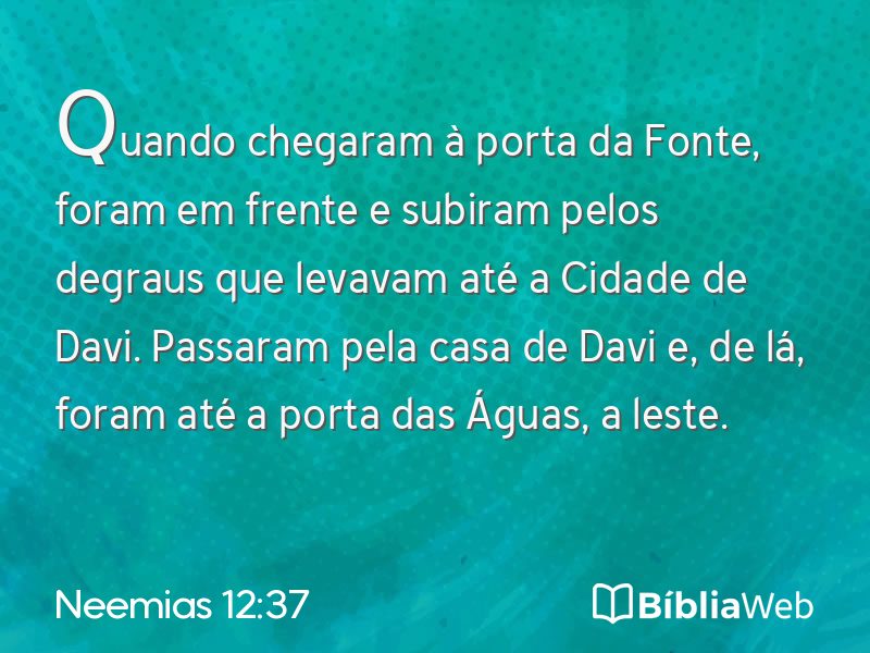 Neemias 12:37 em imagem para compartilhar