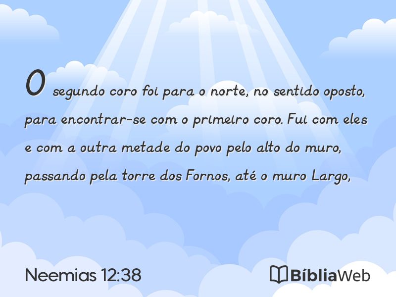 Neemias 12:38 em imagem para compartilhar