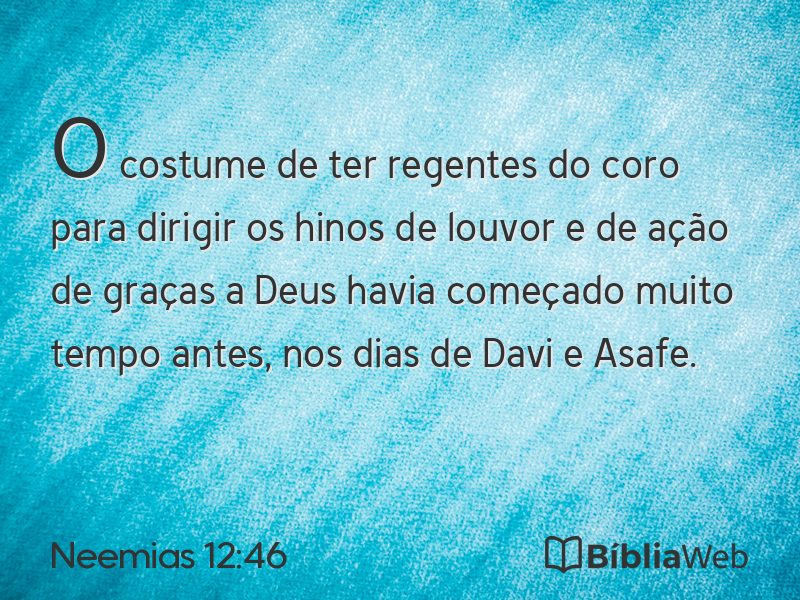 Neemias 12:46 em imagem para compartilhar