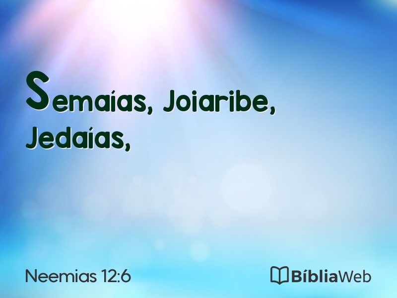 Neemias 12:6 em imagem para compartilhar