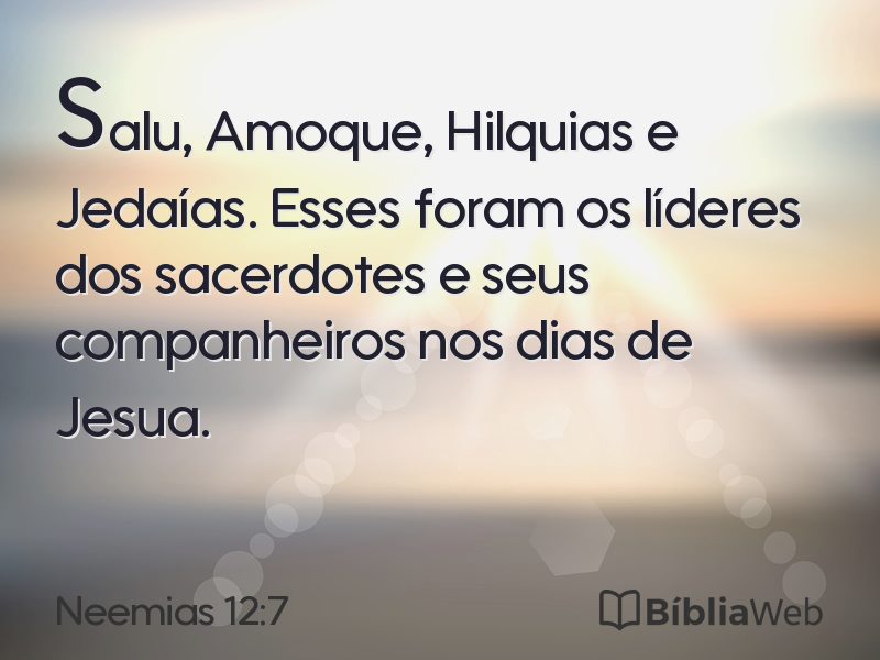 Neemias 12:7 em imagem para compartilhar