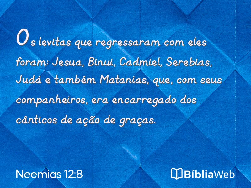 Neemias 12:8 em imagem para compartilhar