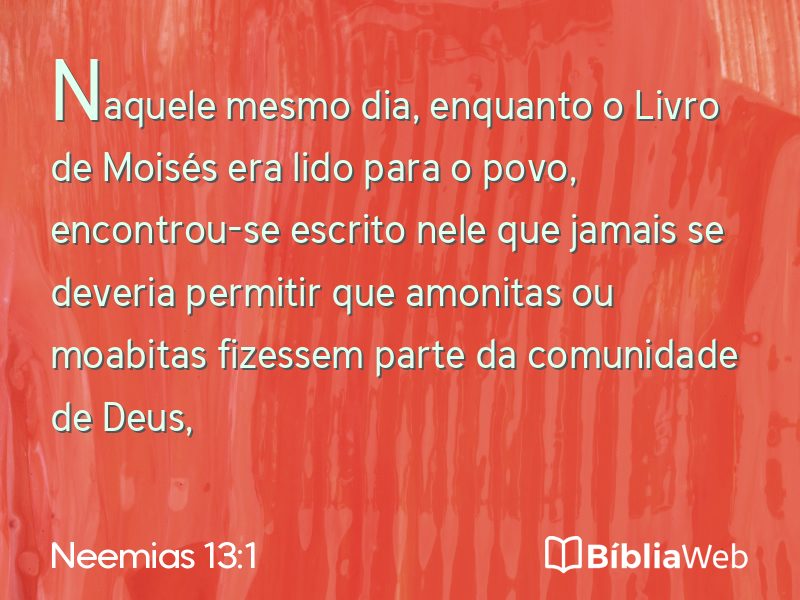 Neemias 13:1 em imagem para compartilhar